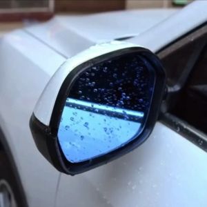 QC.PH 2PCS Car Rearview Mirror Rain Eyebrow Visor
