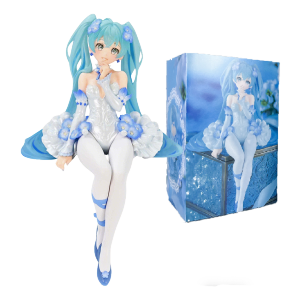 Bandai | Anime Hatsune Miku 14CM Flower Fairy Action Figure Model Toys Cute Action Model PVC Collection Desktop Accessories Gift