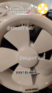 AKKO STAR 6"/8" EXHAUST FAN Wall mounted Circular powerful Window ventilation fan Kipas Bilik Air Kitchen Wind Guide