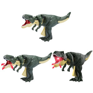 【Hàng mới】 Đồ chơi giáo dục Khủng Long Tyrannosaurus Rex cho trẻ em học tập và chơi trò hình khủng long xoay và xoay 28cm