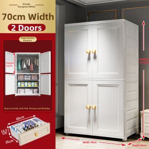 Plastic Double Door Hanging Storage Cabinet