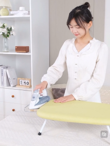 (SG Seller) ★ Portable Foldable Desktop Ironing Board ★ WIth Iron Rack Sleeve Clothes Mini Small Folding Travel Compact Space Saving Slim Laptop Study Table