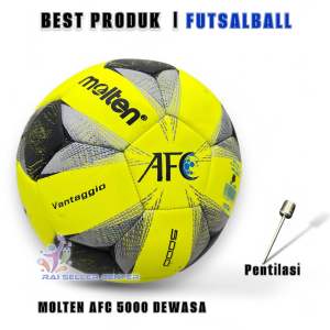 Bola Futsal Molten AFC Vantagio 5000 Water Proof Berkualitas Pres Mesin Jahit Olahraga Futsal Ball Outindooor