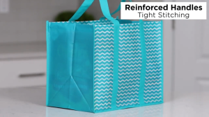 Foldable Reusable Shopping Bag - Reinforced Handles Water-Resistant Coating Oversize Tote withfor Groceries Travel Storage - Grocery Bag Durable Nonwoven Fabric