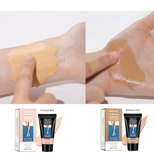 Leg Makeup Lotion Waterproof Long-Lasting Makeup Even Skin Tone for Tattoo Cover Up Tanning Cream Leg & Body Foundation Concealer Cream Even Skin Tone Rejuvenating 40ml
