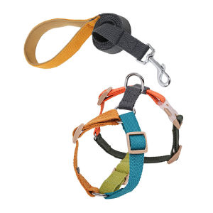 DogLemi Dog Harness And Leash Set Adjustable Soft Pet Chest Strap Durable With Quick Release Buckle Strong Lead Rope For Small Medium Dogs Walking