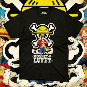 Bandai | Summer 2026One Piece Monchi D. Luffy "Straw Hat Pirates" Classic Trend Theme100% Cotton Print Oversized T-shirt Adult Family Top