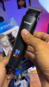 KEMEI KM 1113 Alat Cukur Rambut Elektrik Tanpa Kabel LCD Display Hitam