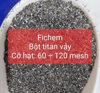 100 gam Bột màu ánh kim Titanium dạng vảy dùng cho pha sơn