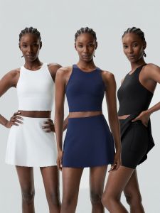 A-line Minimalist Naked Seamless Floral Sports Suit High Elasticity Quick-drying