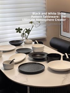 mornenjoy | Glazed Modern Minimalist Ceramic Tableware Set