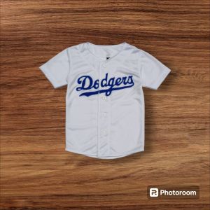 baju baseball hitam Lis putih Atasan anak baseball