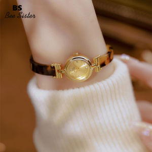 BS Bee Chị Thương Hiệu 1842 Hot Bán Thời Trang Đồng hồ nữ Giản Dị Đồng hồ thạch anh chống nước Phụ Nữ Kim Cương Trang nhã Đồng hồ kim cương giả Pháp Chất Lượng Cao Rùa Shell Hổ Phách Vòng tay Hoài cổ đồng hồ dây xích