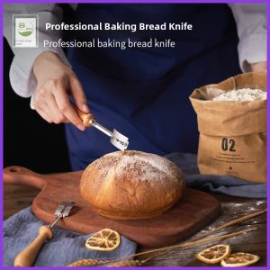 Serrated Stainless Steel Bread Slitting Knife