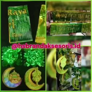 GARLAN TARIK IDUL FITRI PREMIUM / BANNER RUMBAI IDUL FITRI / GARLAND GLITTER LEBARAN / HIASAN IDUL FITRI / BANNER IDUL FITRI