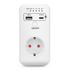 UD03 Automatic Timer Switch 230V USB Charger Countdown Timer Socket Electronic Protector Timing Controller Converter EU Plug
