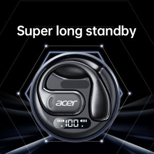 Acer | Acer OHR510 Open Ear Hook Wireless Bluetooth Headset Memory Ear Hanger Digital Display Long Battery Life HD Calling Sports Earbu