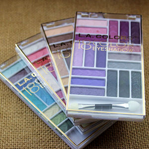 LACOLORS Velvet Eyeshadow Palette 18 Colors Matte Pearl Earth Tone Blue Girl Pink Orange Purple Eye Makeup Waterproof Long Lasting