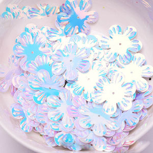 22 / 30mm 10g Jinguang Liuyuan Plum Sequin DIY Handmade Clothing Apparel Accessories Material Wedding Party Decoration Sequin
