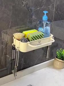 Boxshark sponge holder sink Sponge Rack Sink Organizer kitchen hanging rack 海绵架
