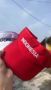 Topi Golf Fitnes Senam Zumba Pria Wanita Bolong Agustusan Karnaval