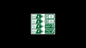 SIGN AKRILIK PENTUNJUK LOKASI TEMPAT  (PREMIUM CUSTOM)