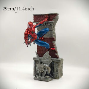 Bandai | 29cm 11.4 inch Anime Spider-Man Action Figures Pvc Statue Desktop Ornamen Collection Statue Model Decoration Room Toys Gifts