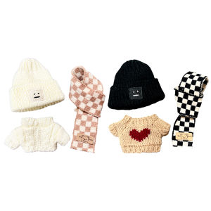 Welcomehome 17CM Kawaii Doll Clothes Plush Doll Changing Clothes Dolll Clothes Suit Cartoon Cute Clothes Dolls Accessories