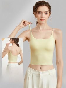 MiiOW | Áo ba lỗ không dây một mảnh cho nữ mùa hè có đệm ngực MiiOW Cat Person High End Brand Áo ba lỗ hở lưng thời trang