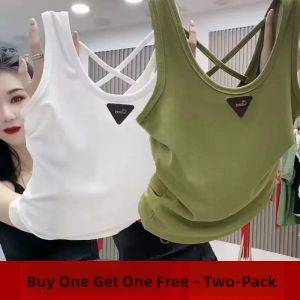QIAOCHENXIAN | Spaghetti Strap Large Size Slim Fit Tank Top