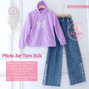 Terbaru Sweater Hoodie Atasan Jacket Remaja Trendy Pitana Set Teen Kids By Fasha