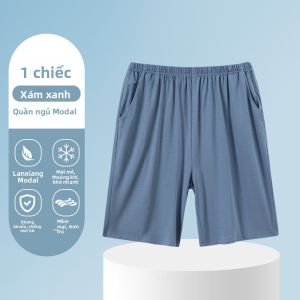 Quần short ngủ MiiOW cho nam làm bằng Modal thoáng khí rộng rãi dáng quần năm điểm mặc nhà