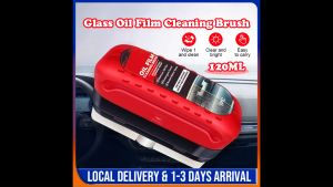 120ML Glass Oil Film Remover Glass Oil Film Remover Brush Untuk kKereta Lembaga Pembersihan Kaca Untuk Cermin Depan Berus Pembersihan Filem Minyak Boleh Dia Semula 汽车玻璃油膜清洁刷Pembuang filem minyak kaca