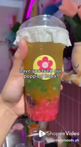 Flavored Popping Boba 1.2kg Tasty Fruit Burst Topping For Milktea Dessert & Drink