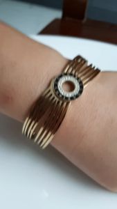 Gelang Wanita Titanium Ori Awet Anti Karat Perhiasan Fashion Kualitas Premium bgt270