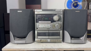 Bộ dàn nghe nhạc dàn trung Aiwa NS 202 loa NS115 hát tốt zá 1tr ip shop để mua hang nha
