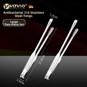 VONNO | Stainless Steel 316L Heat-resistant Thick Small Tongs