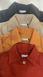 Jaket Muslimah Perempuan Dewasa Murah Baby Canvas Ginza Coat Ginger