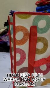 Tas Karung Serbaguna -Tas Loundry Bahan Plastik Kuat-Tas Serbaguna Ukuran S-XXXL Motif Wrnaa Random-Tas Pindahan Jumbo