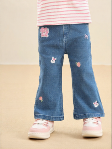 CUTEPANDAS | Quần Jeans Xòe Dài Cho Bé Gái Mùa Xuân Thu