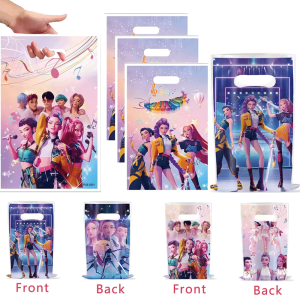 10/20/30Pc Kpop Demon Hunters Gifts Bags Disposable Candy Bag for Kids Theme Birthday Party Supplies Goody Bags Favors Xmas Gift