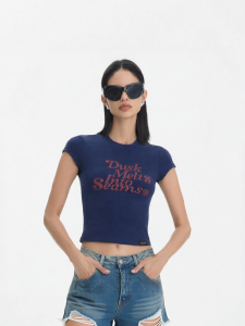 CALLED BACK | Round Neck Slim Fitting Versatile Women T-Shirt