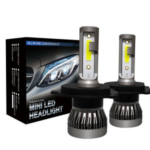 Bộ Bóng Đèn Pha LED Mini H7 H1 H4 H8 H9 H11 9005 9006 Đèn LED Ô Tô Canbus Đèn Sương Mù COB 6000K Bán Lẻ Từng Chiếc
