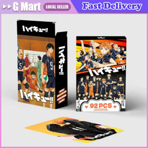 92PCS Photo Card Volleyball Junior Double-sided LOMO Card HD Color Printing Collection Card Sticker Bookmark Greeting Card