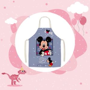 ผ้ากันเปื้อนลาย 4 สี สุดน่ารัก สวยงาม ลายสี ชมพู สีเหลือง สีม่วง สีครีม บรรเทาเป็นเวลา สำหรับเด็กหญิงและเด็กโต