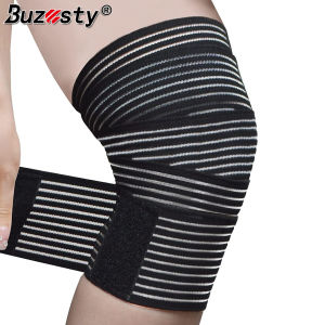 Buzesty Compression Bandage Wraps for Knee Ankle Wrist Elbow Leg Elastic Calf Compression Sleeve Ankle Support Adjustable Plus Size for Men and Women Stabilising Ligament Joint Pain Sports