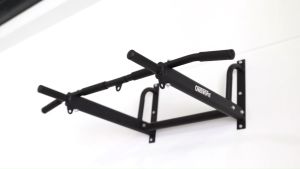 OneTwoFit Wall Mounted Pull Up Bar with More Stable 6-Hole Design Maximum Weight (200kg)