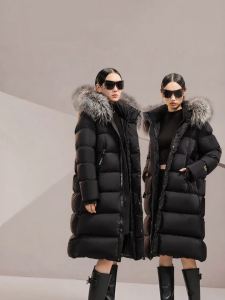 Guvet | High-end 8 Grid Fur Collar Womens Long Winter Down Coat
