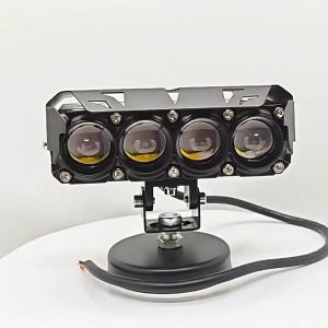 New Motorcycle Mini Light Dual Color 80w Super Bright Light 2/3/4Eyes Lens Waterproof 12-80V