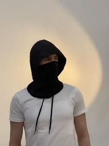 Masker Pelindung Sinar Matahari Syal Leher Dan Topi Tiga-Dalam-Satu Sutra Es Seluruh Wajah Dapat Bernapas